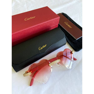 Cartier Sunglasses Heart Shape Authentic with Case and Box